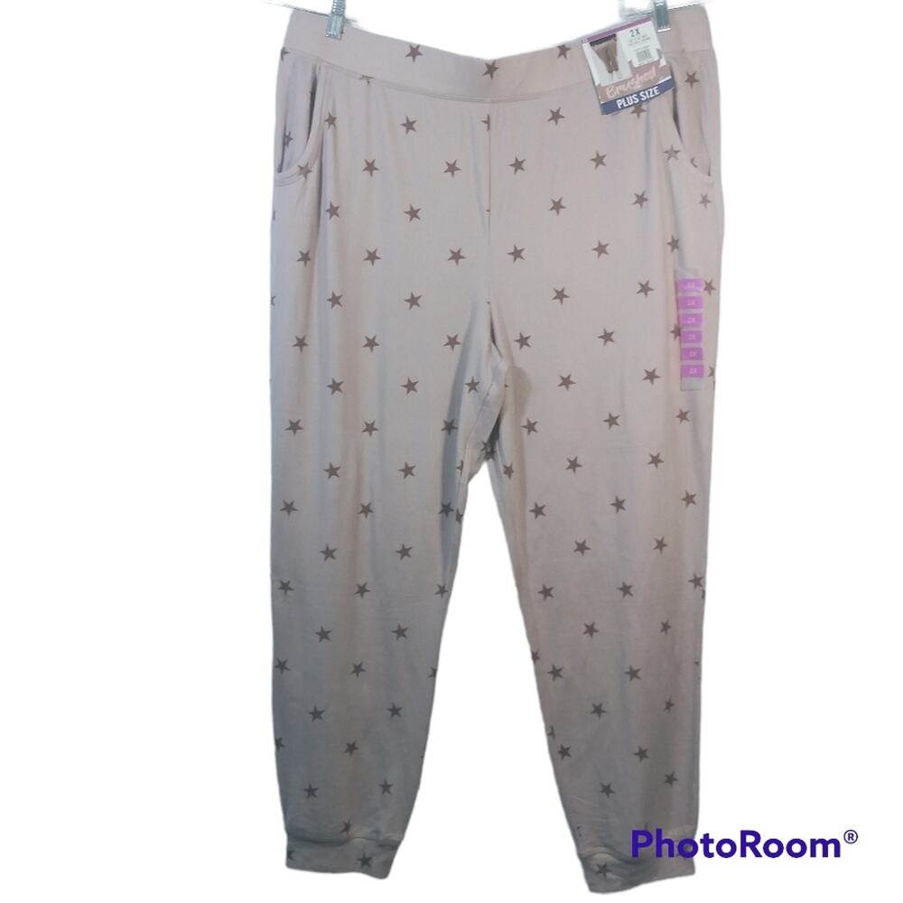 Brushed Pink Star Lounge Joggers Size 2X